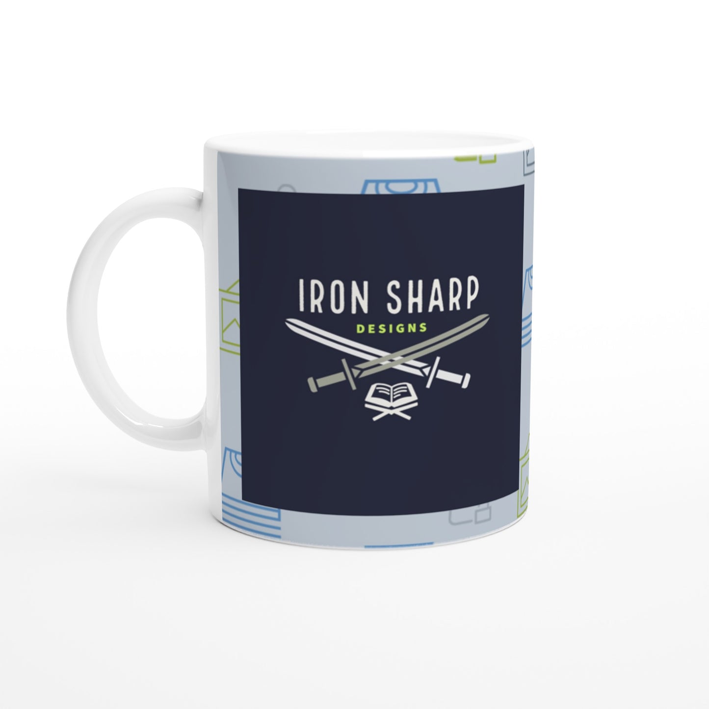 Iron Sharp Designs 11oz Ceramic Coffee Mug – Christian Gift