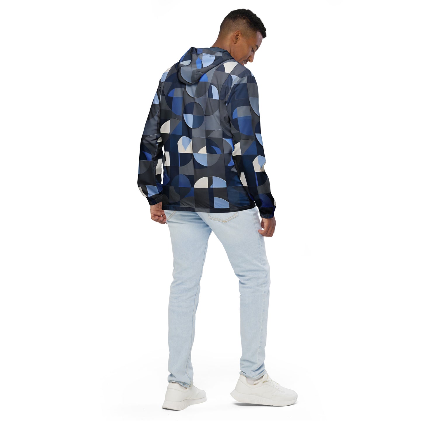 Neo Half Circle Blue Men’s Windbreaker