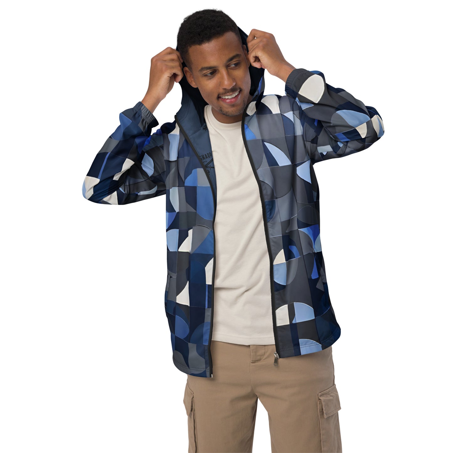 Neo Half Circle Blue Men’s Windbreaker