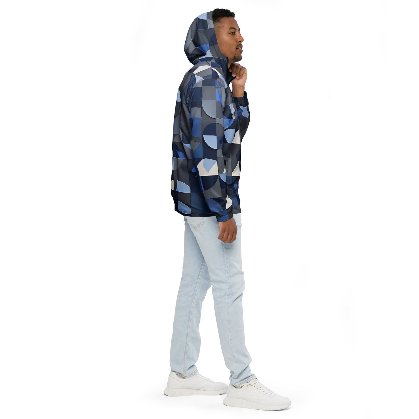 Neo Half Circle Blue Men’s Windbreaker