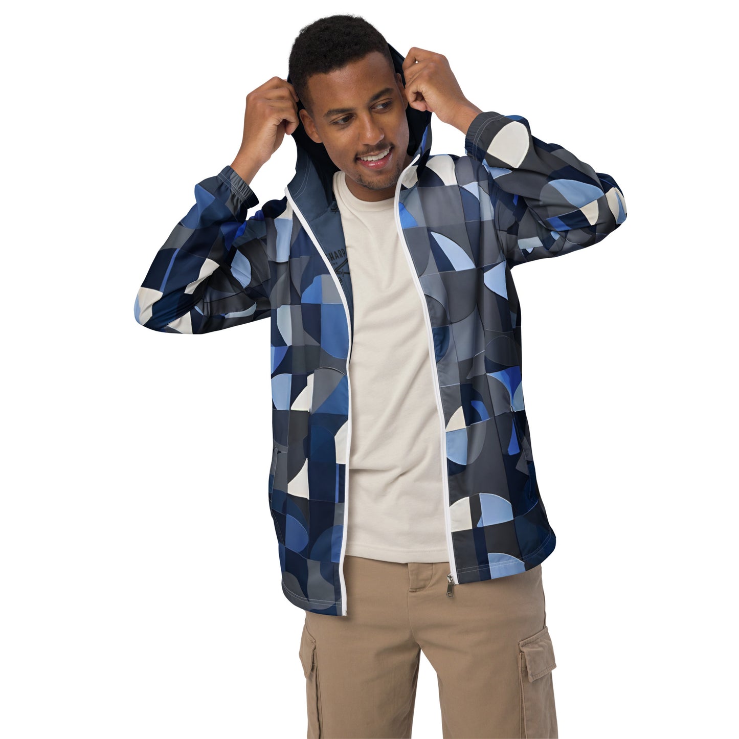 Neo Half Circle Blue Men’s Windbreaker