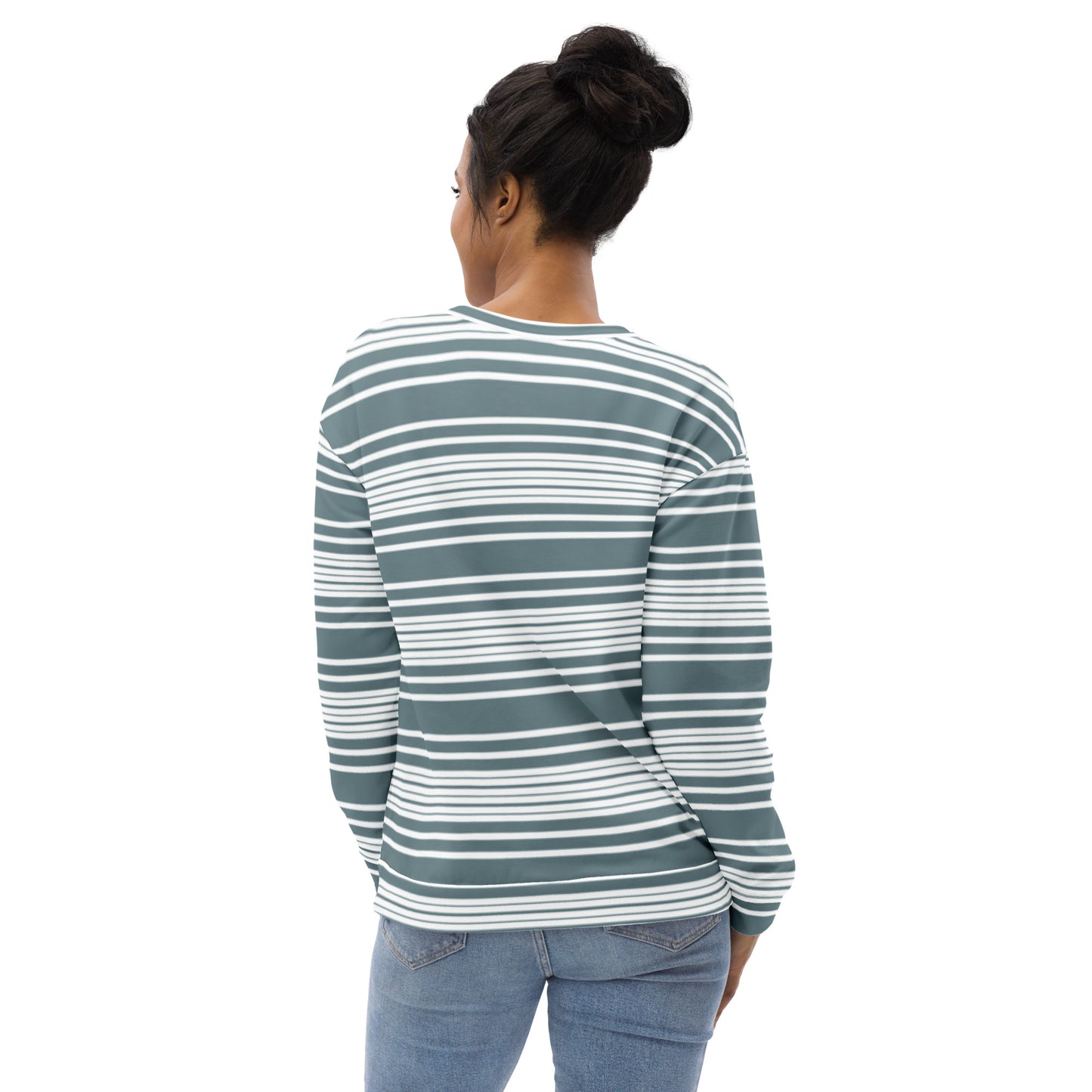 Iron Line Olive Green Collar Unisex Graphic Sweatshirt