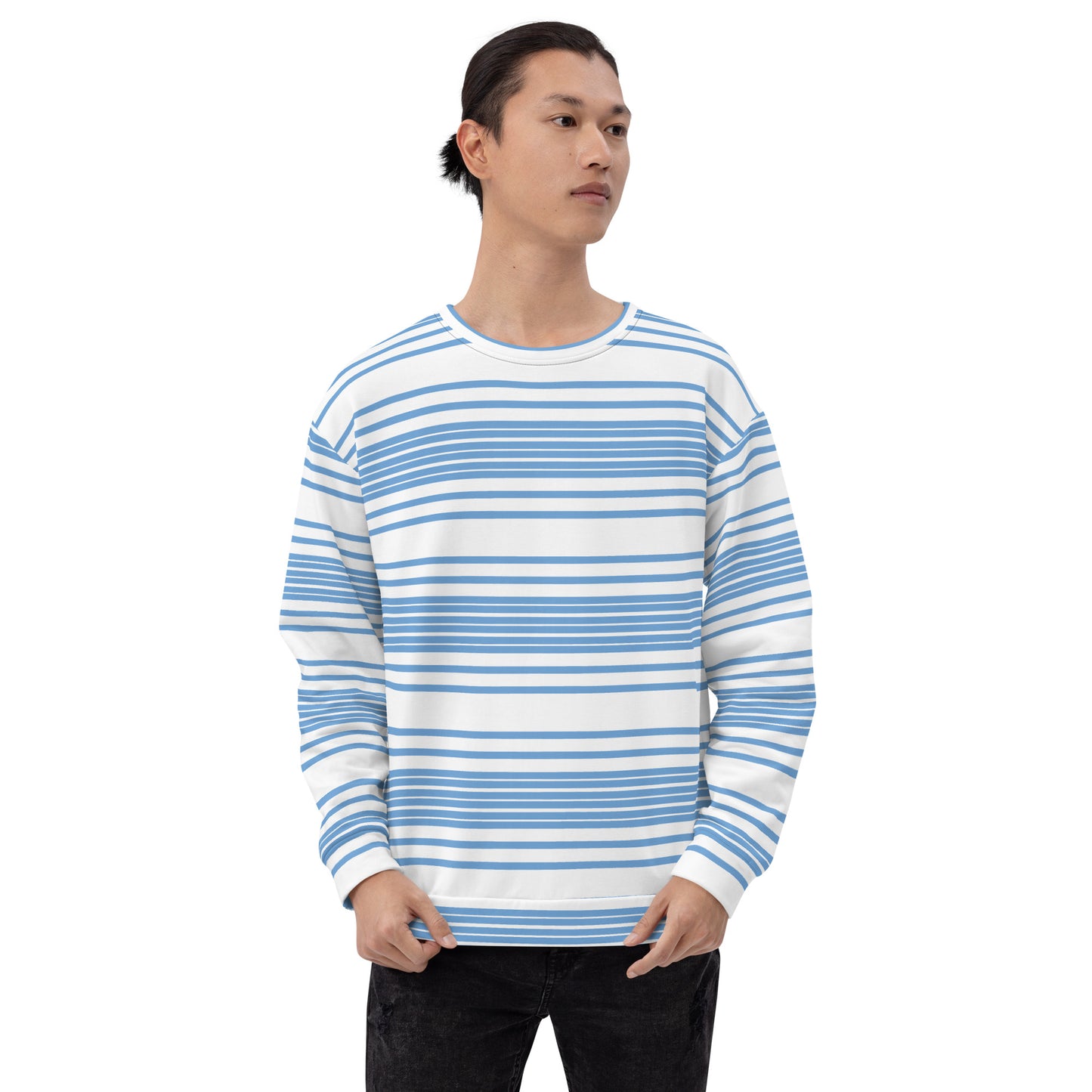 Iron Pattern Blue Unisex Graphic Sweatshirt – Iron Sharp Designs