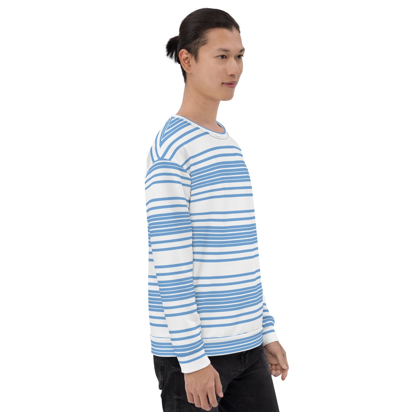 Iron Pattern Blue Unisex Graphic Sweatshirt – Iron Sharp Designs