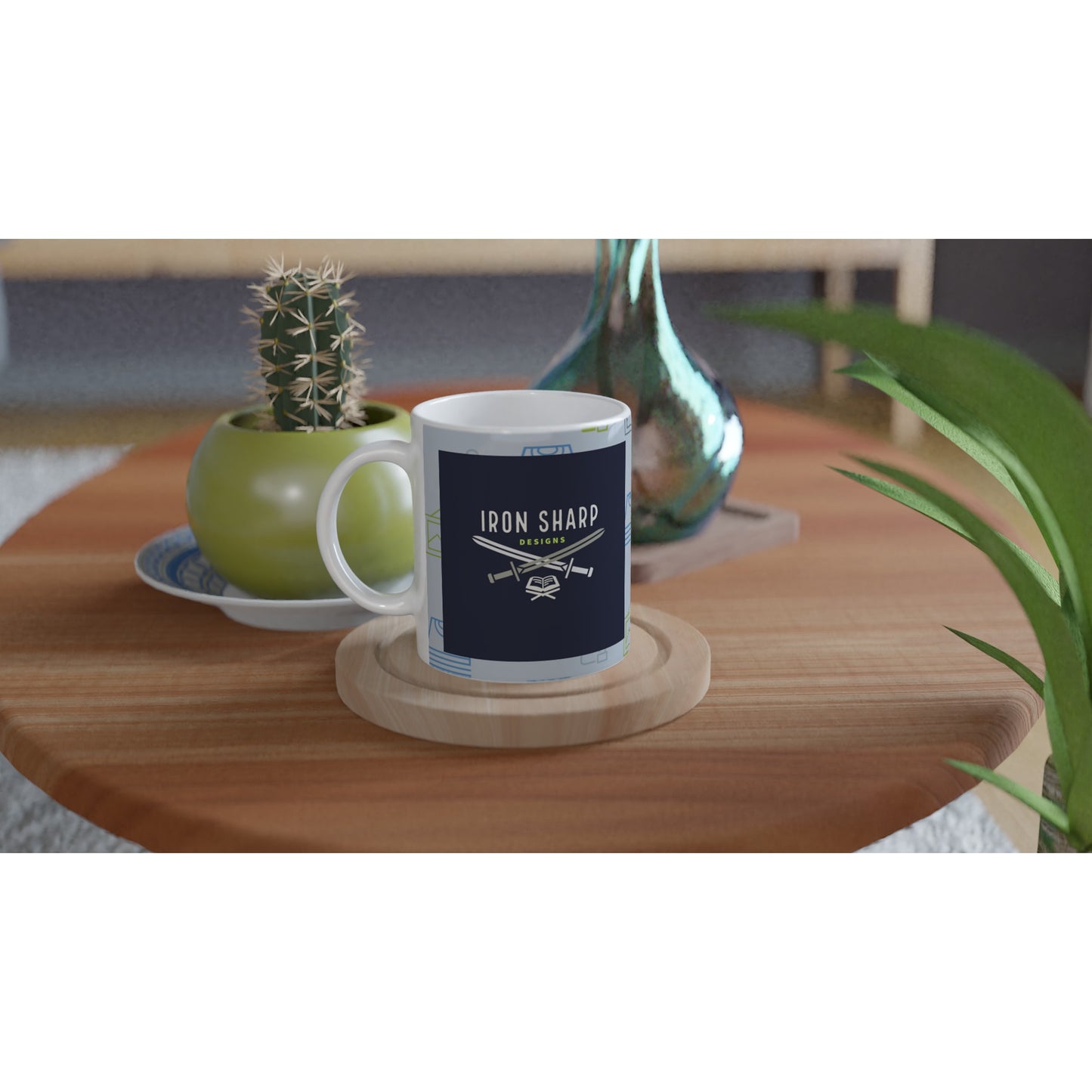 Iron Sharp Designs 11oz Ceramic Coffee Mug – Christian Gift