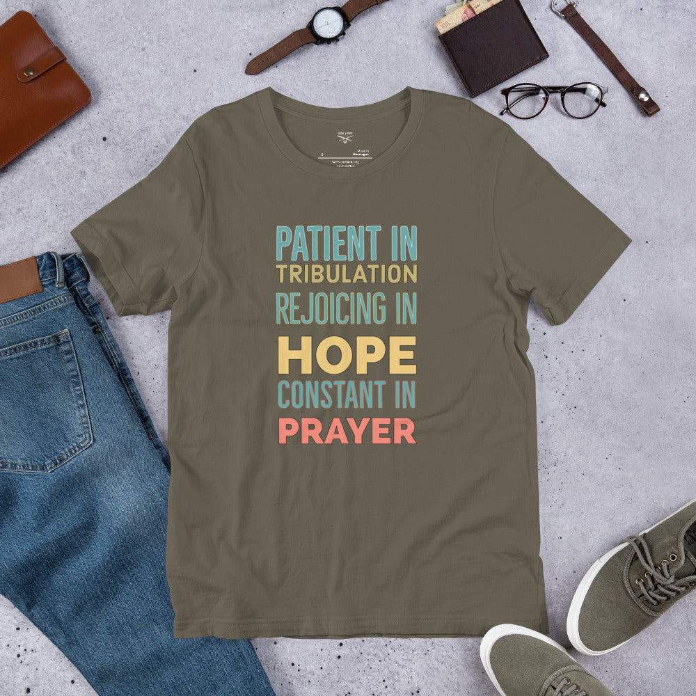 Patient Hope Prayer Unisex t-shirt