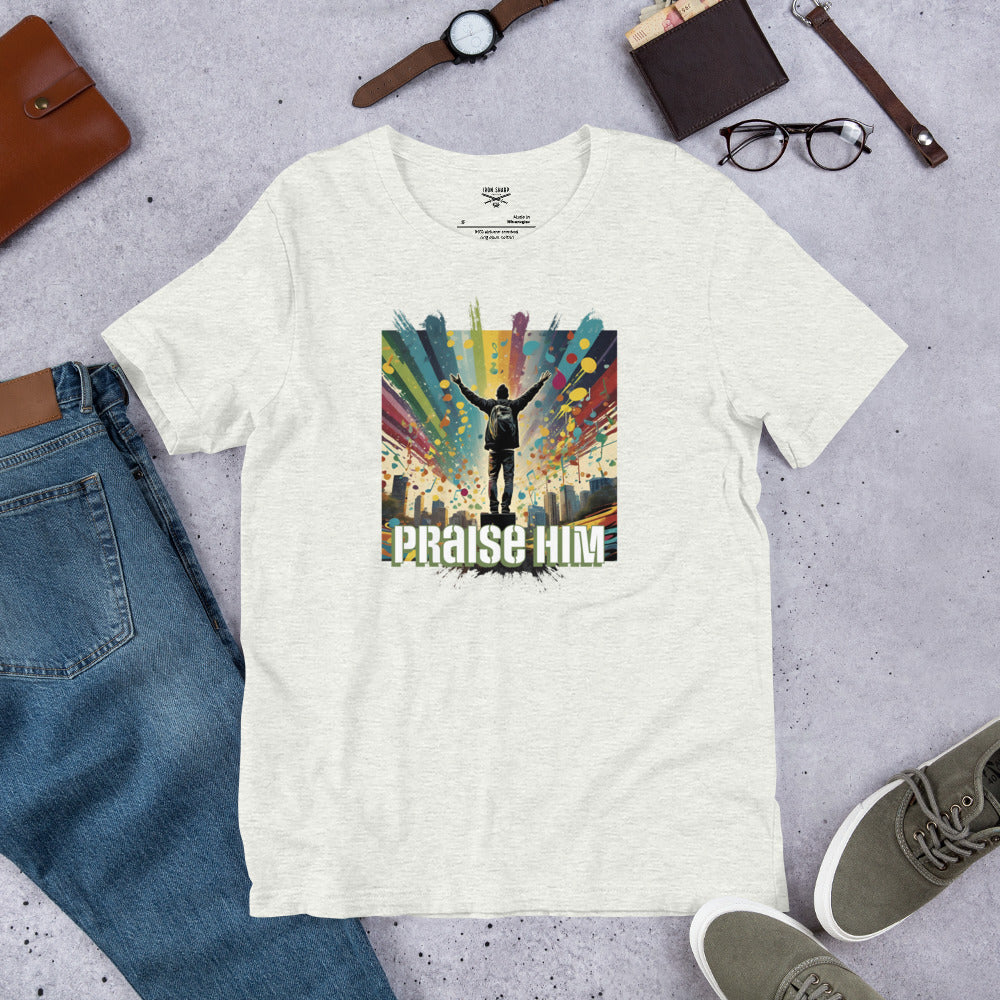 Praise Him Unisex Graph Ltr t-shirt