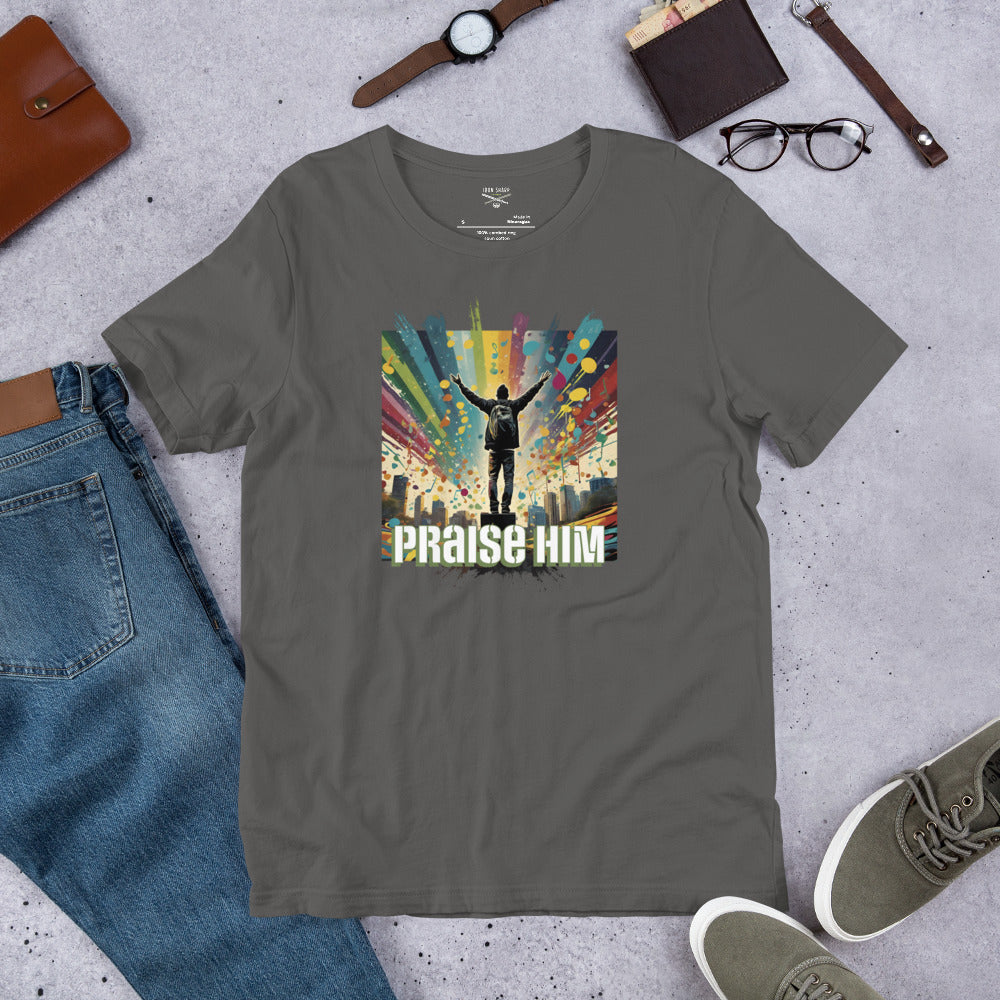 Praise Him Unisex Graph Ltr t-shirt