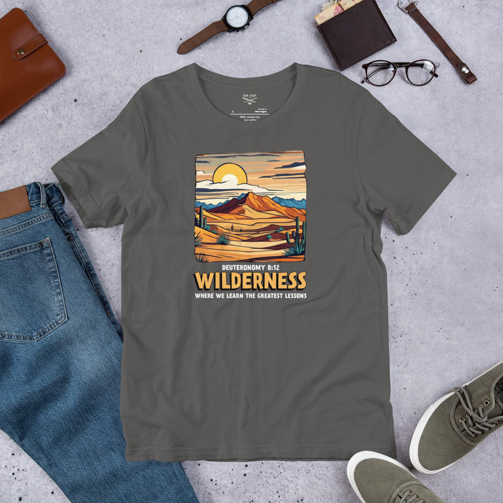 Wilderness Where We Learn The Greatest Lessons Unisex t-shirt