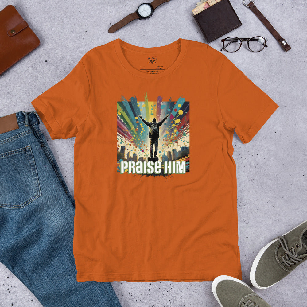 Praise Him Unisex Graph Ltr t-shirt