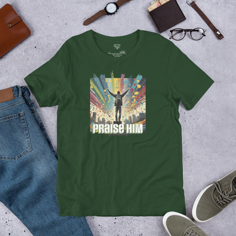 Praise Him Unisex Graph Ltr t-shirt