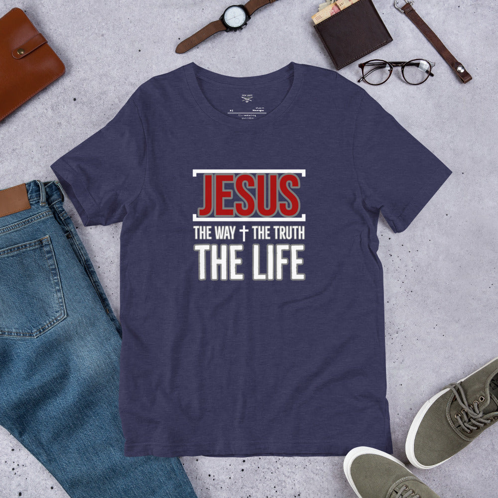 Jesus the Way Truth Life Men's t-shirt