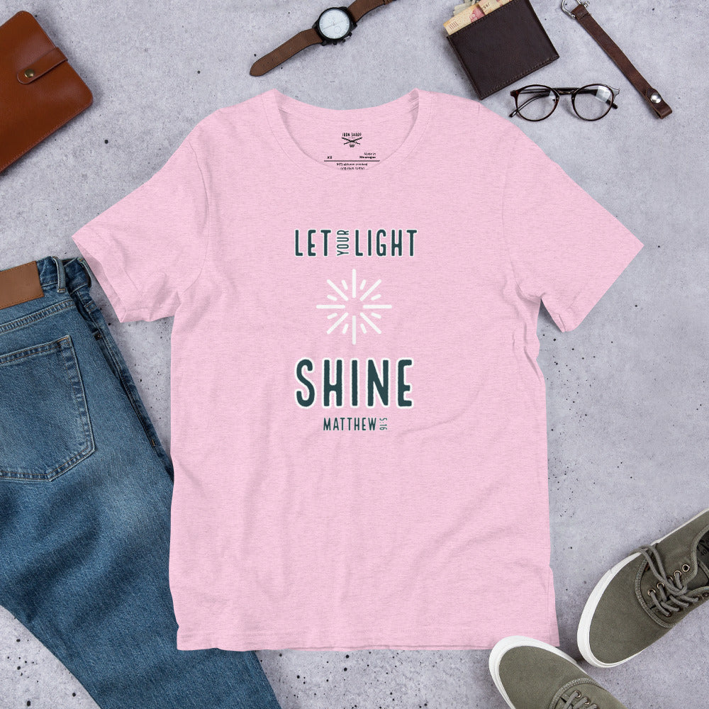 Let Your Light Shine Matthew 5:16 Unisex t-shirt