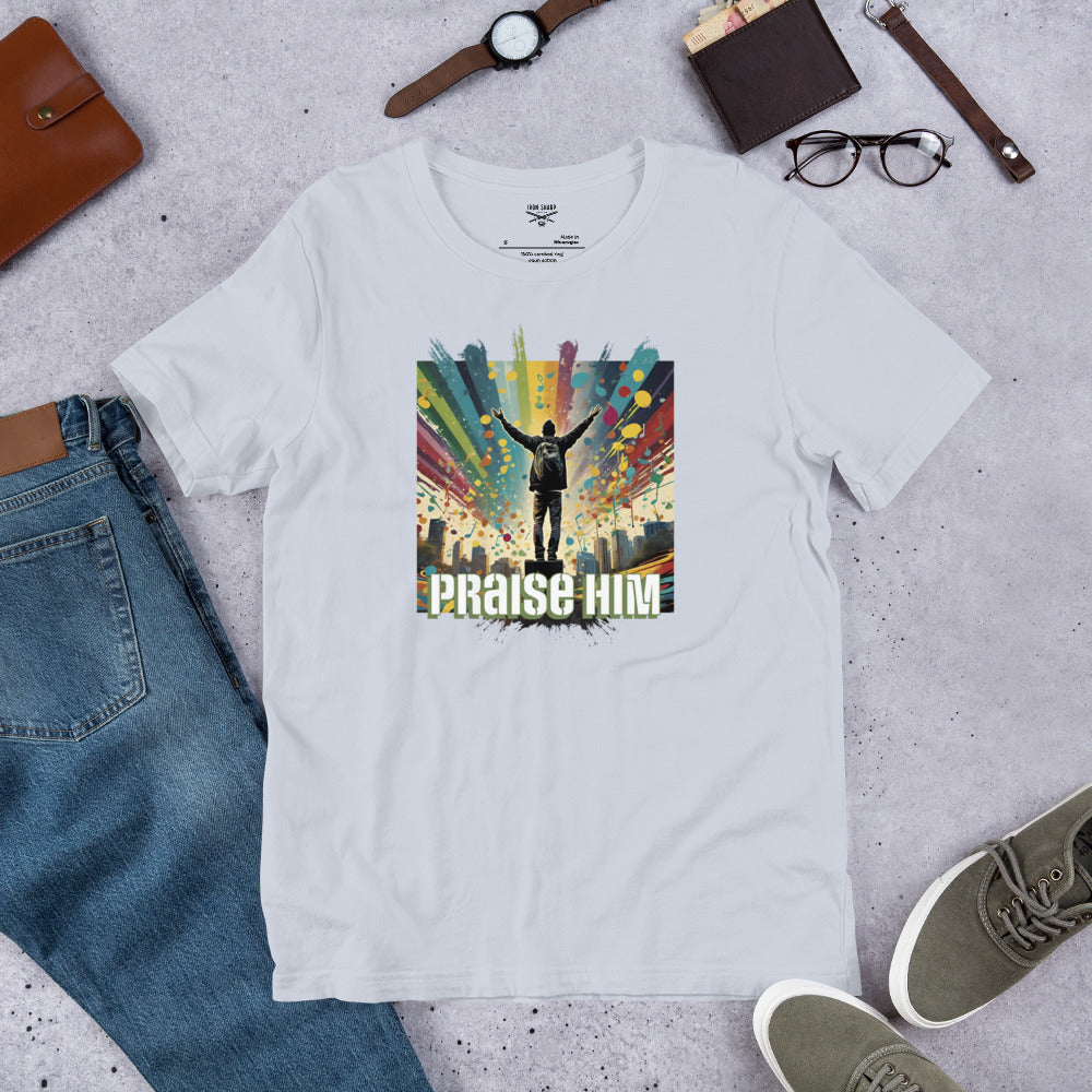 Praise Him Unisex Graph Ltr t-shirt