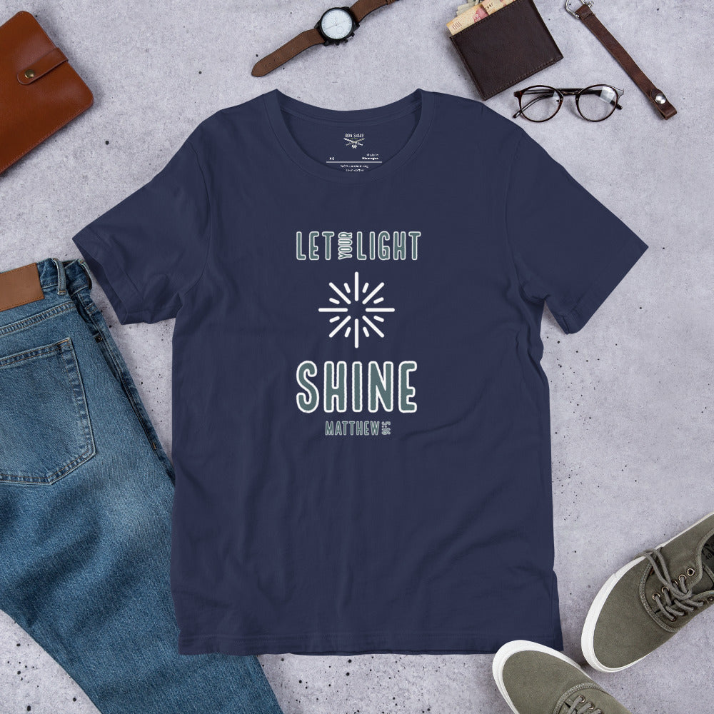 Let Your Light Shine Matthew 5:16 Unisex t-shirt