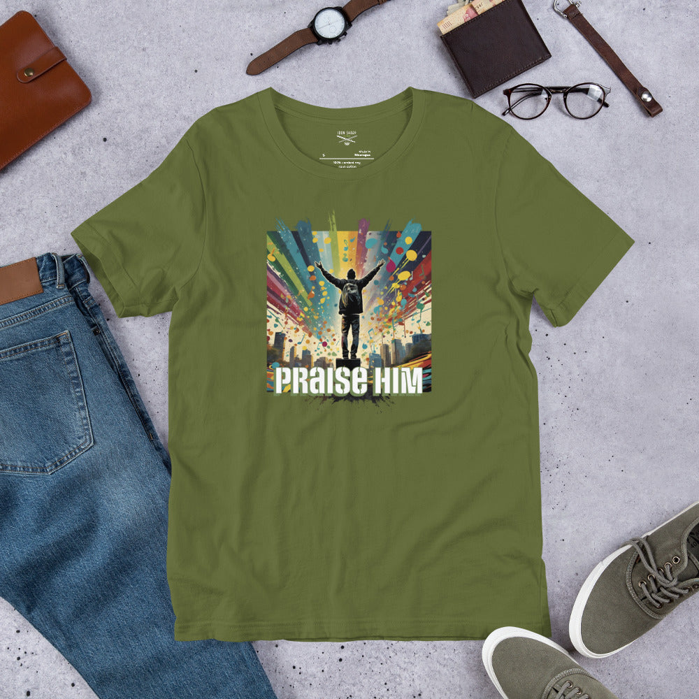 Praise Him Unisex Graph Ltr t-shirt