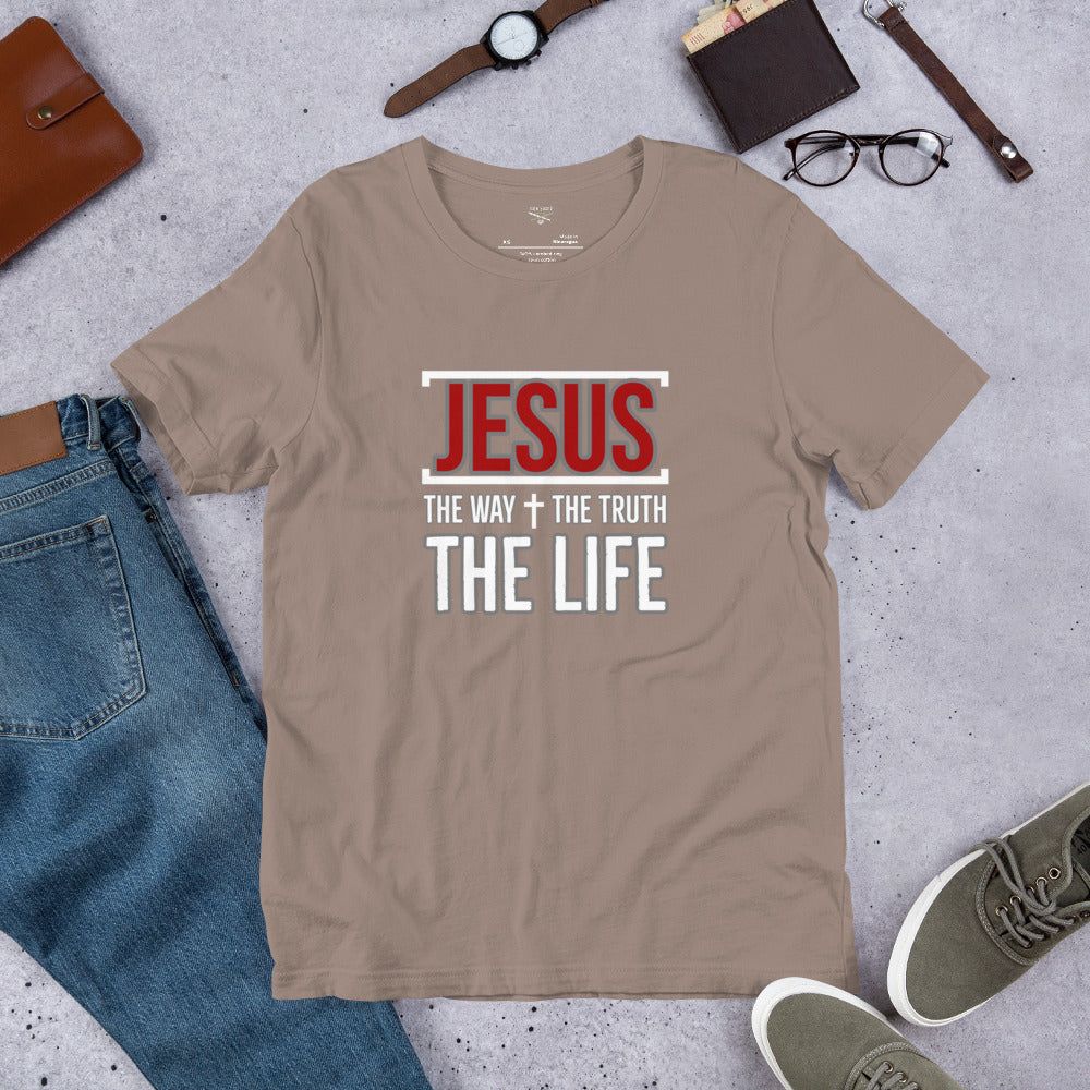 Jesus the Way Truth Life Men's t-shirt