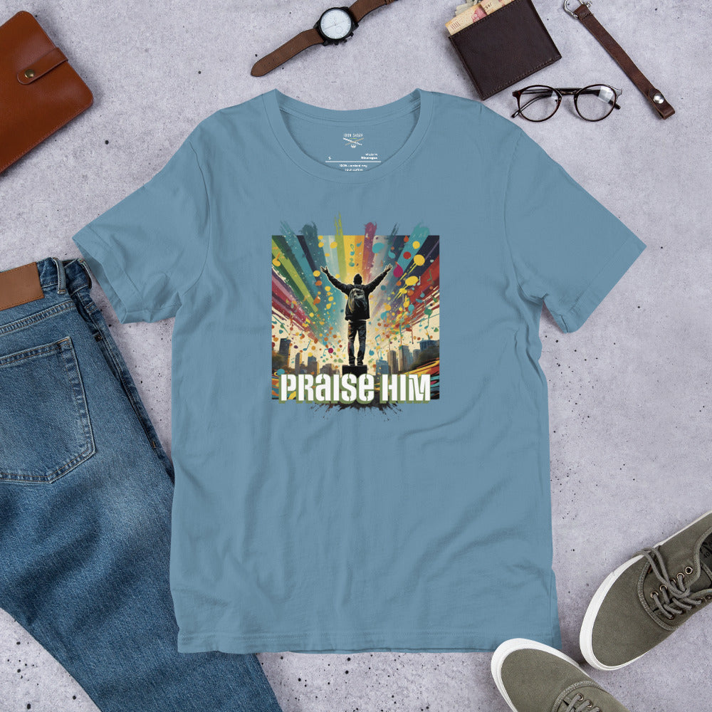 Praise Him Unisex Graph Ltr t-shirt