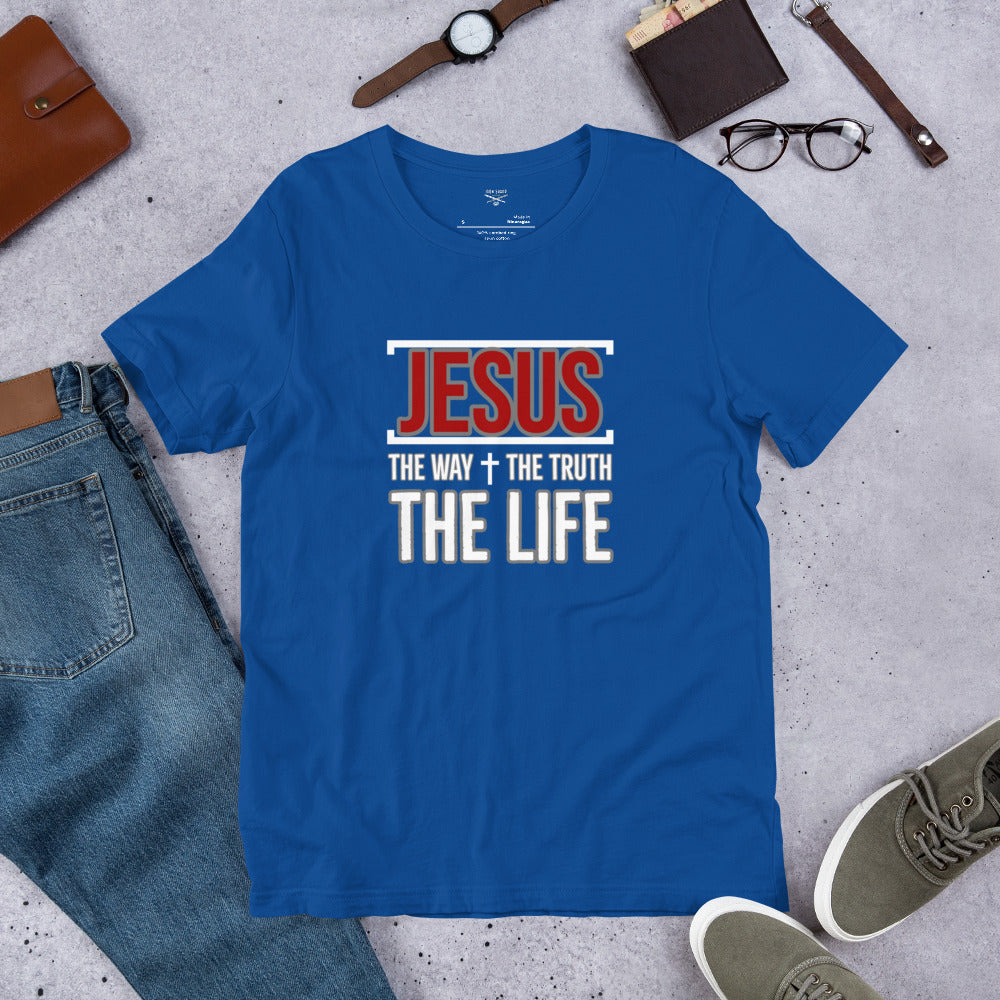 Jesus the Way Truth Life Men's t-shirt