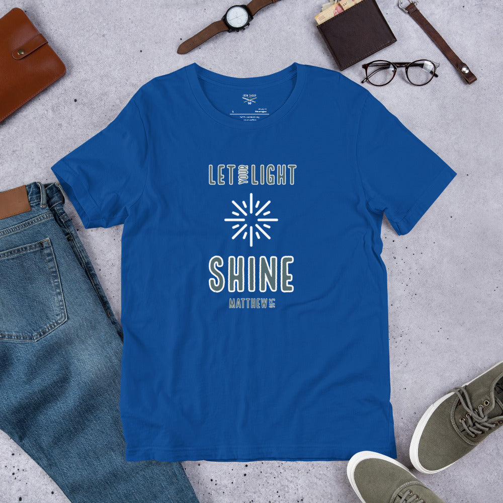 Let Your Light Shine Matthew 5:16 Unisex t-shirt