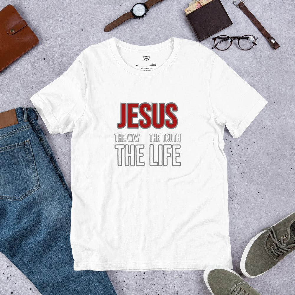 Jesus the Way Truth Life Men's t-shirt