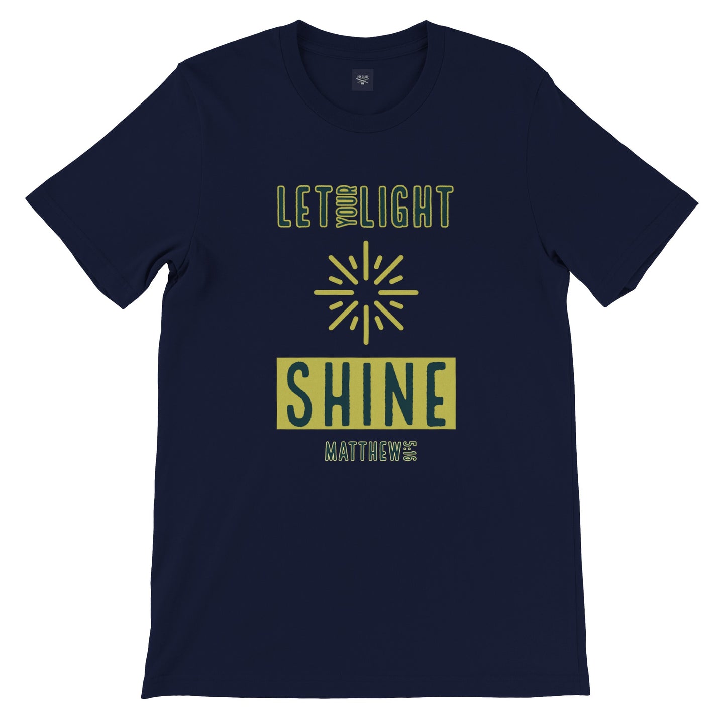 Let Your Light Shine Matthew 5:16 Faith Premium Unisex Crewneck T-shirt